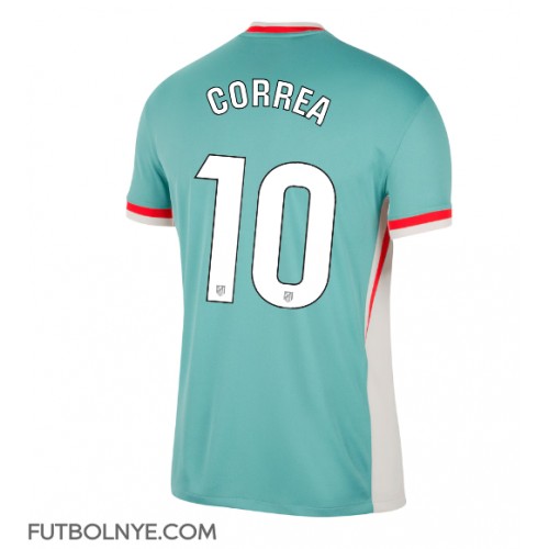 Camiseta Atletico Madrid Angel Correa #10 Visitante Equipación 2024-25 manga corta